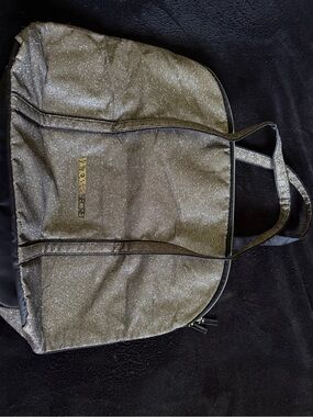 Victoria's Secret Gold Glitter Tote Bag